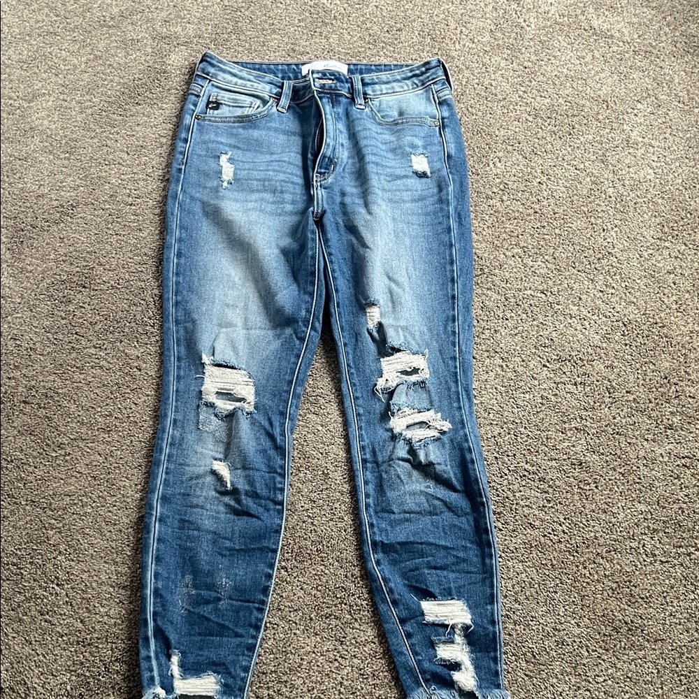 KanCan Ripped Blue Skinny Jeans